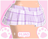 ♡ purple plaid skirt