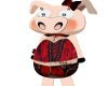 Gothic Red fun baby pig
