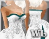 WL~ Hint of Teal Gown