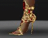 Gold & Red Shoes