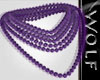 Beads necklace ~Amethyst
