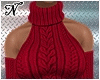 Knitted Dress red