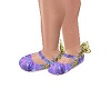 Purple butterfly shoes