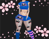 Scream Skirt set Blue