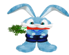 Blue Easter Bunny Avatar