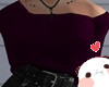 Off-Shoulder Violet