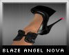 Black heels with Pink