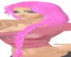Pink braided hair