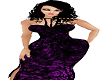 Blk&Purple Elegant dress