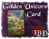 Golden Unicorn Card