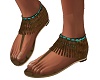 Natural Fringed sandals