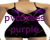 pvc purple drress