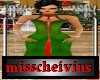 christmas green/red gown