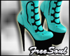CEM Teal Gothic Boots