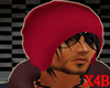 x4b red cap+hair