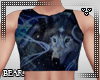 B l Wolf Crop Tank