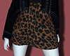 Leopard high waist skirt