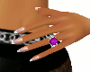 Purple Engagement  Ring