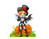 Halloween Pumpkin Girl 2
