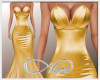 Satin Gown Sheer - Gold