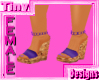 *T Wedge Shoes Purple
