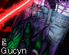 Jorts Purple Skull