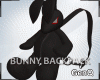 ♕ Black Bunny Backpack