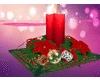 XmasCandlePoinsettiaDeco