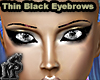 Thin Black Eyebrows Fem