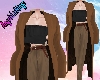 Overlay Coat Brown