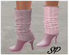Tricot Boots Pink