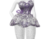 Lavender Puff Mini Dress