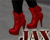 Red Biker Bow Boot