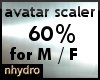 avatar scaler 60% M/F