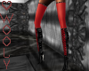 Boot w stocking blk red