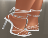Silver with blue toes