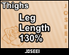 Leg Length 130%
