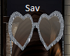 SilverJewelHeart Glasses