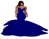 Blue strapless gown rll