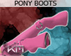 +KM+ Pony Boots Pink