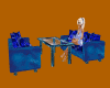 Couch and Table - Blue
