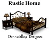 rustic home bed