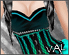 Val - Corset Teal Tulle