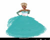 Ball Room Gown Teal