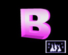 Pink letter B