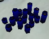 Blue Animated Candles