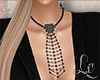 LC| Tie Necklace Black