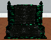 Black Marble Ivy Throne