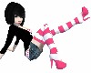 Pink heels w/ legwarmers