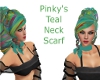 Pinkys Teal Neck Scarf